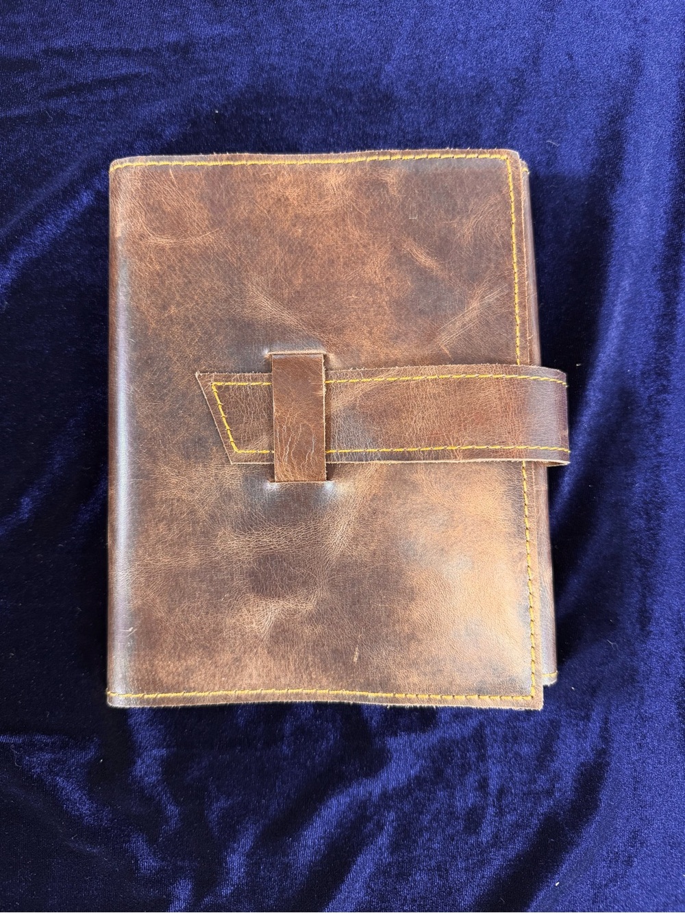 RUSTIC TOWN Brown Leather Diary/Journal w/Leather Tie Wrap Refillable UNUSED